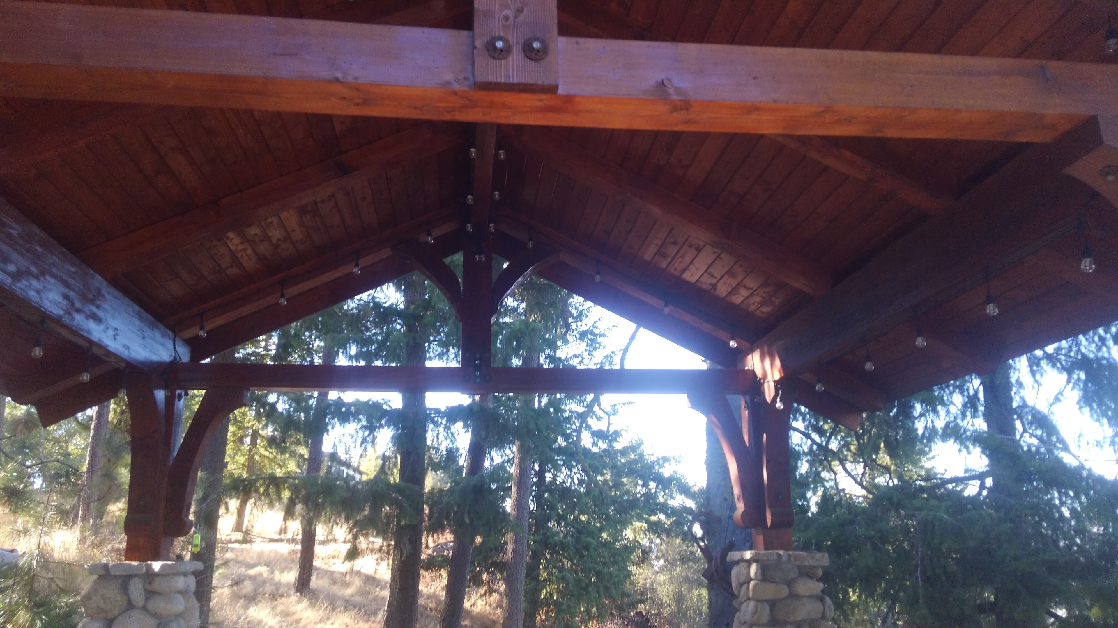Timber-frame pavilion