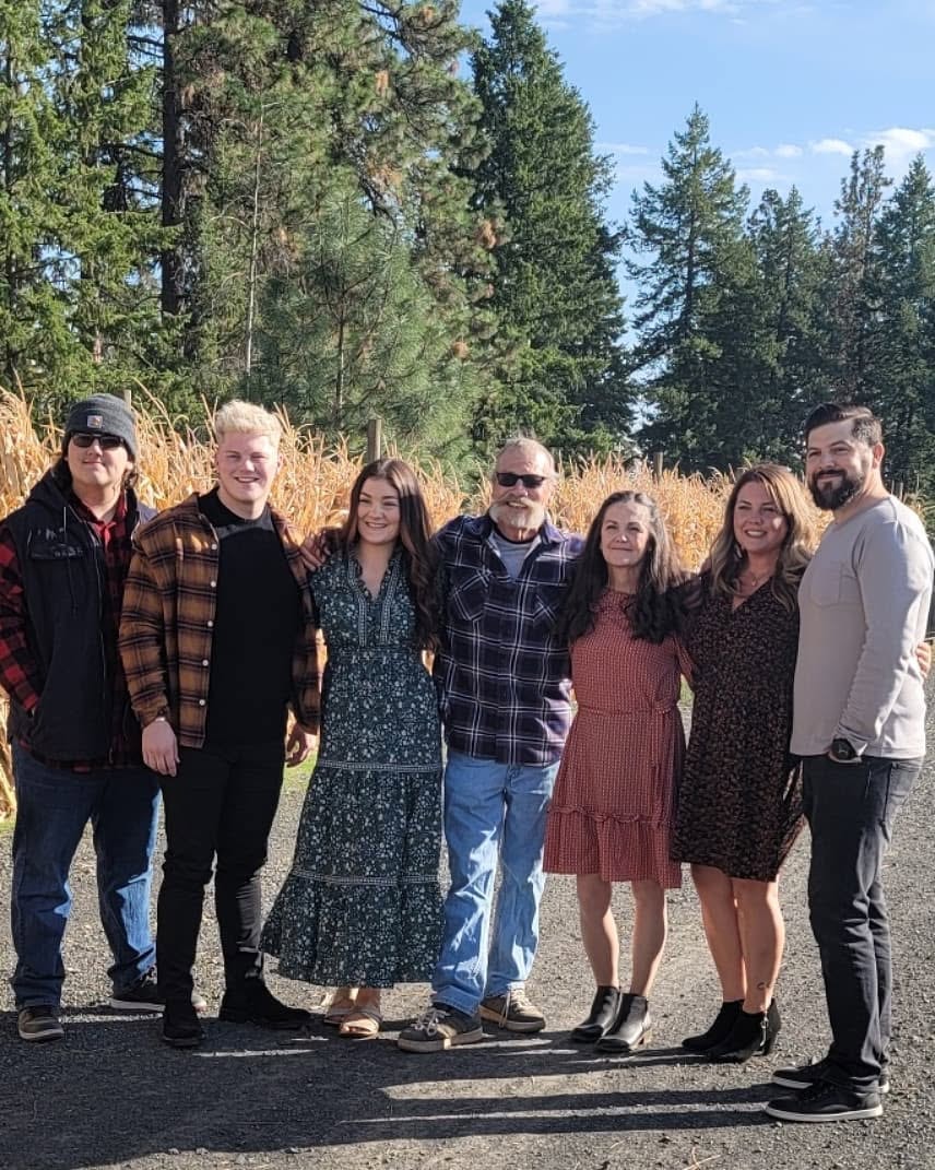 Mike Urann and his family